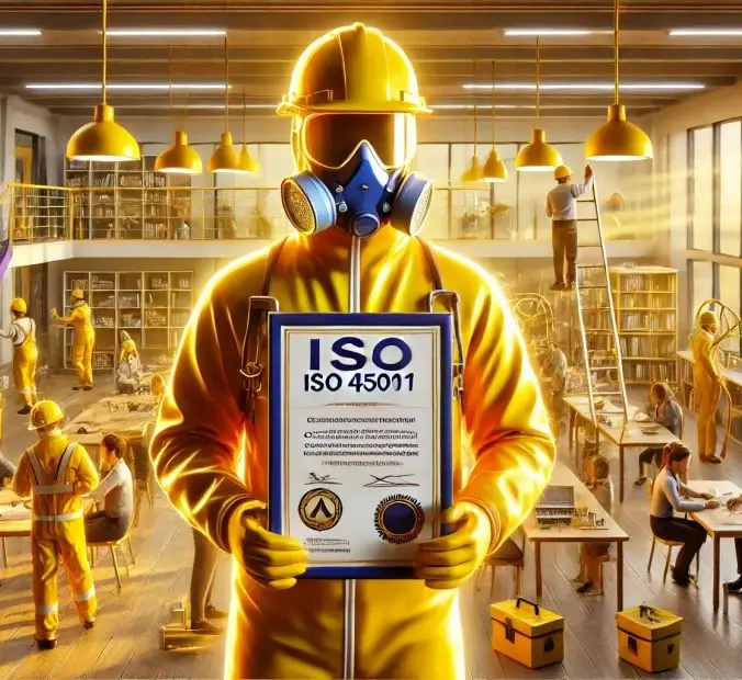 Trabajador con Certificado ISO